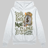 Olive Collection DopeSkill Hoodie Sweatshirt Real Ones Move In Silence Graphic
