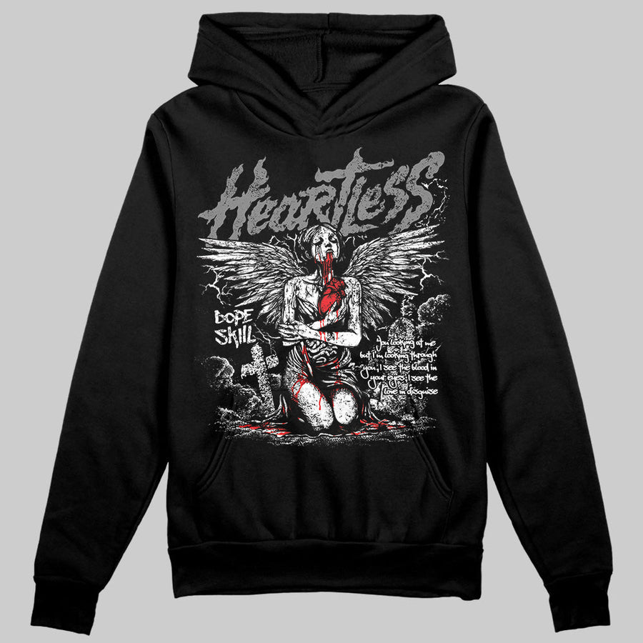 Grey Collection DopeSkill Hoodie Sweatshirt Heartless Graphic