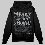 Wolf Grey 5s DopeSkill Hoodie Sweatshirt Money Is Our Motive Typo Graphic
