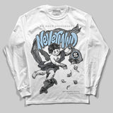 Wolf Grey 5s DopeSkill Long Sleeve T-Shirt Nevermind Graphic