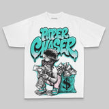 Aqua Oversize Print Paper Chaser Boy DopeSkill Graphic T-shirt