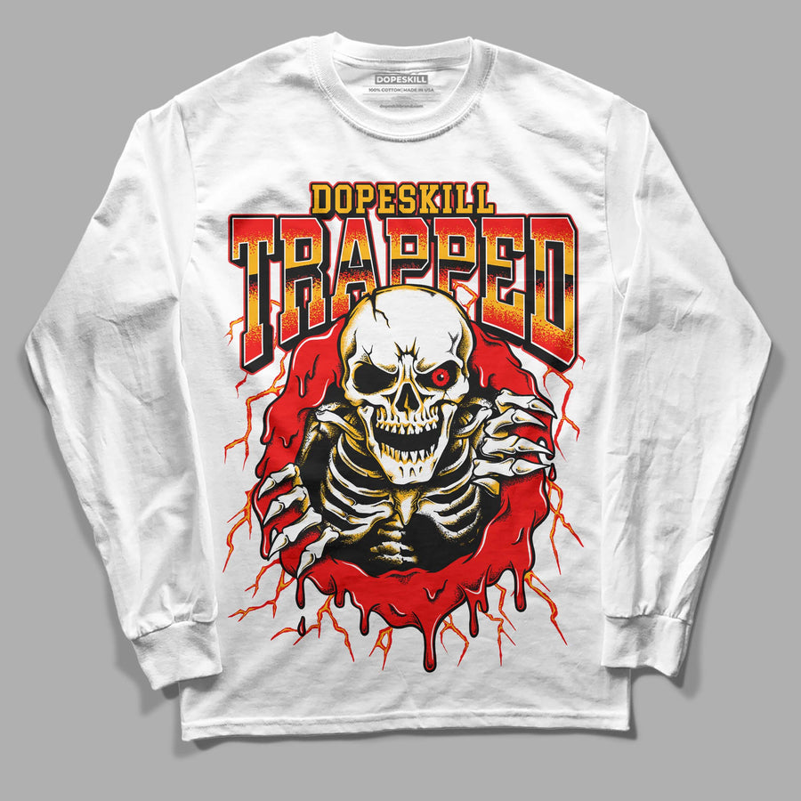 Red Collection DopeSkill Long Sleeve T-Shirt Trapped Halloween Graphic