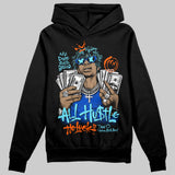 Royal Blue 'All Hustle No Luck' DopeSkill Graphic Hoodie