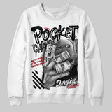 Black Cat 4s DopeSkill Sweatshirt Pocket Change Graphic