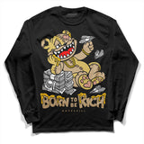 TAN Collection DopeSkill Long Sleeve T-Shirt Born To Be Rich Graphic