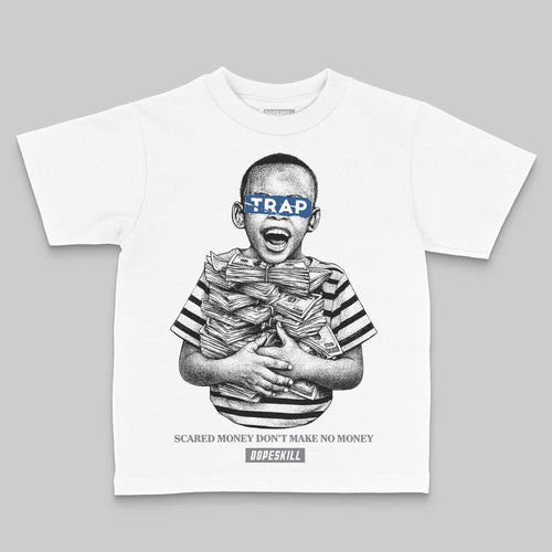 Flint Grey 9s DopeSkill Toddler Kids T-shirt Scared Money Don't Make No Money Graphic