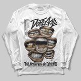 Black Cat 4s DopeSkill Long Sleeve T-Shirt The Mouth With No Droughts Graphic