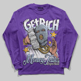 Grape 5s DopeSkill Long Sleeve T-Shirt Get Rich Graphic