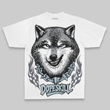Wolf Grey 5s Oversize Print 'Wolf Grey' DopeSkill Graphic T-shirt