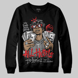 Grey 'All Hustle No Luck' DopeSkill Graphic Sweatshirt