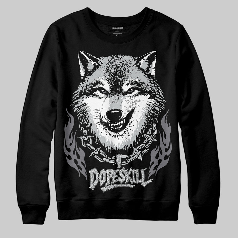 Wolf Grey 12s DopeSkill Sweatshirt Wolf Grey Graphic