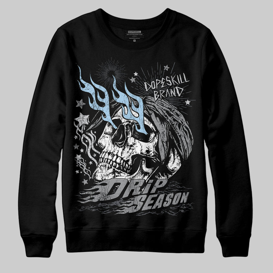 Wolf Grey 5s DopeSkill Sweatshirt Drip Season Graphic