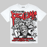Red Collection DopeSkill Oversize Print T-Shirt Distorted Realms Graphic