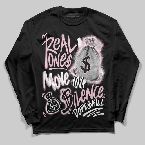 35th Anniversary 5s DopeSkill Long Sleeve T-Shirt Real Ones Move In Silence Graphic