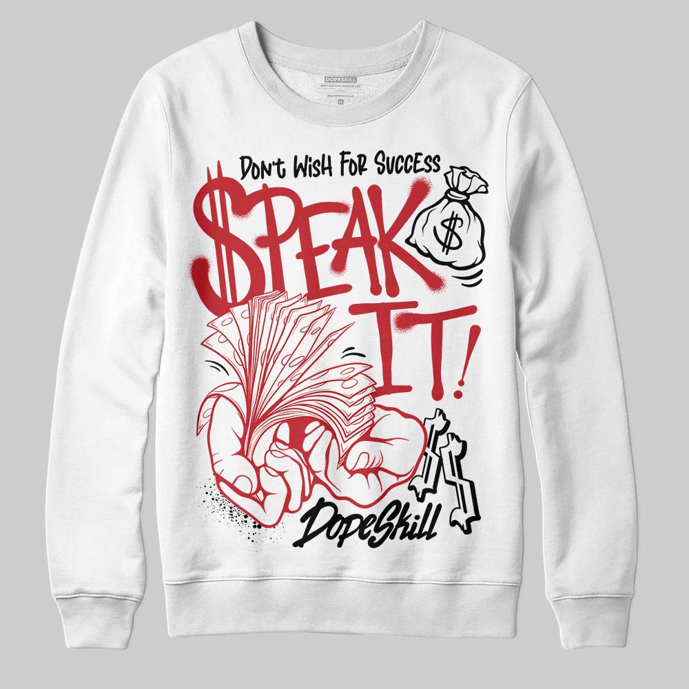 Fire Red “Black Tongue” 5s DopeSkill Sweatshirt Speak It Graphic