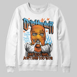 Orange Black White DopeSkill Sweatshirt Drip Harder Graphic