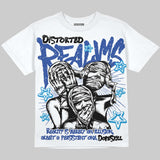 Royal Blue Collection DopeSkill Oversize Print T-Shirt Distorted Realms Graphic