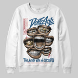 French Blue 12s DopeSkill Sweatshirt The Mouth With No Droughts Graphic