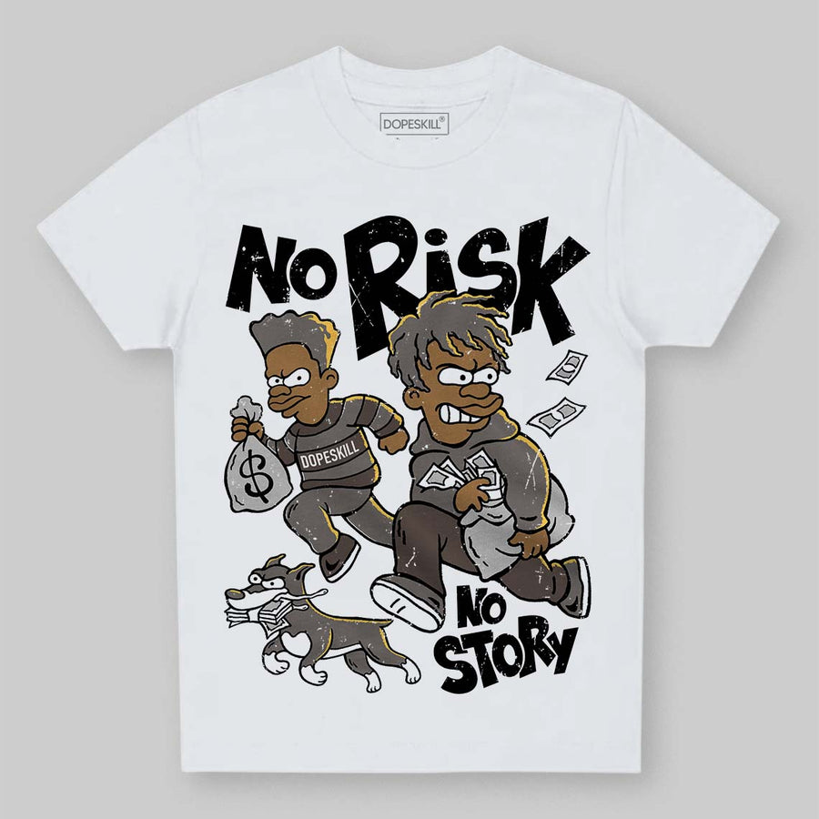 Cave Stone 4s DopeSkill Toddler Kids T-shirt No Risk No Story Graphic