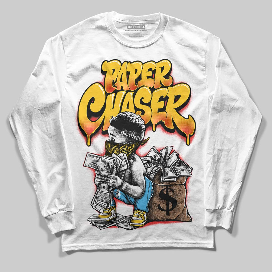 Yellow 'Paper Chaser Boy' DopeSkill Graphic Long Sleeve T-Shirt