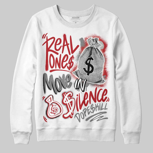 Bugs Bunny 8s DopeSkill Sweatshirt Real Ones Move In Silence Graphic