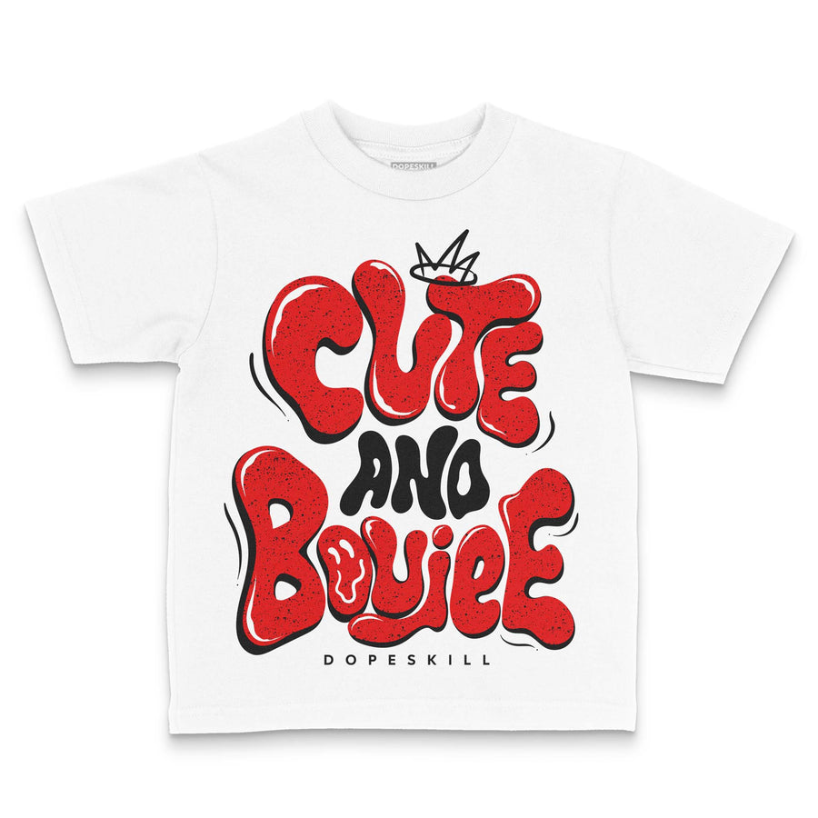 Red Cement 4S DopeSkill Toddler Kids T-shirt Cute and Boujee Graphic