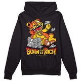 Yellow Collection DopeSkill Hoodie Sweatshirt Born To Be Rich Graphic