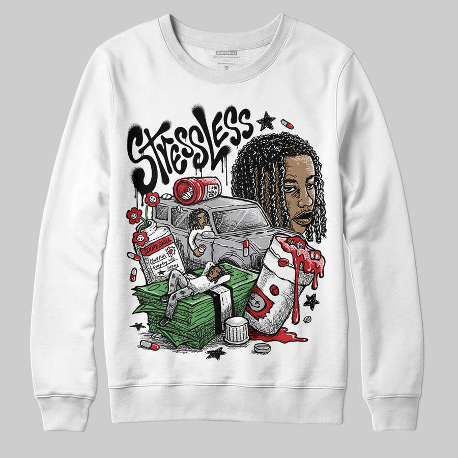 White Cement 4s DopeSkill Sweatshirt Stressless Graphic