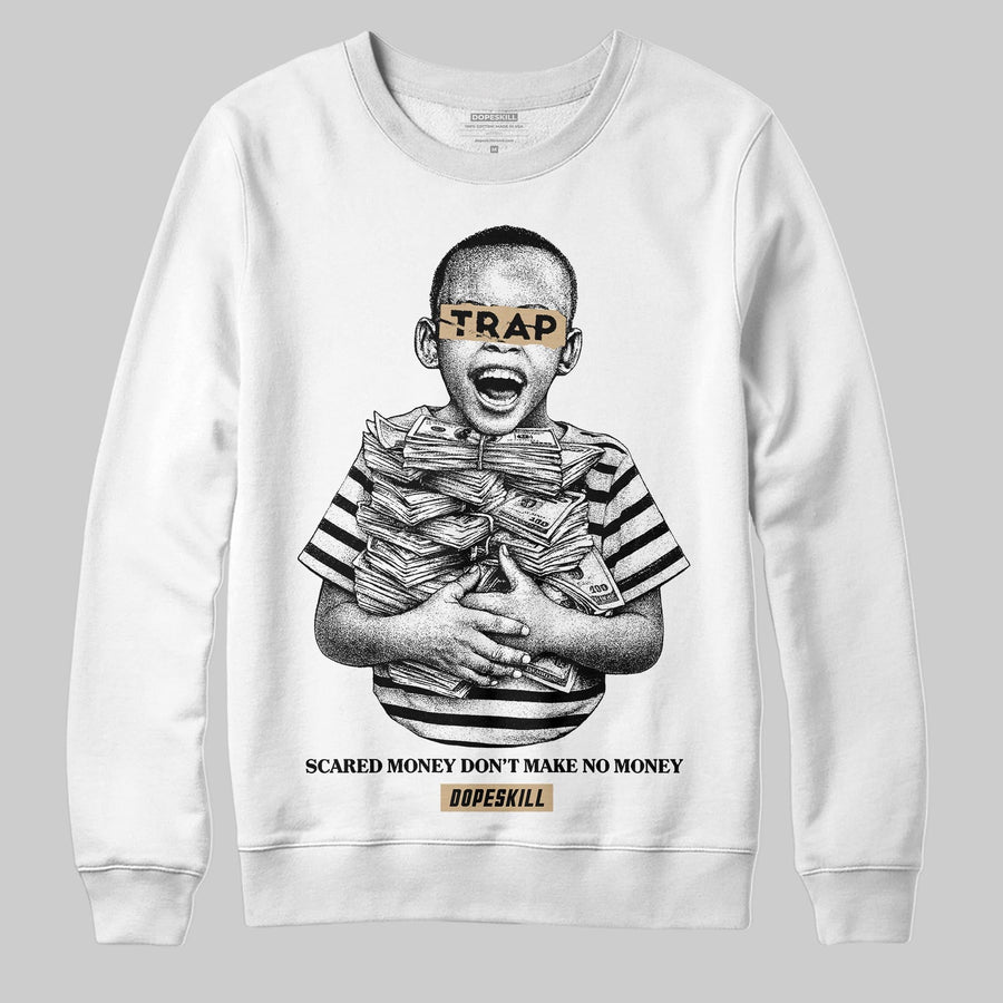 TAN 'Scared Money Don't Make No Money' DopeSkill Graphic Sweatshirt