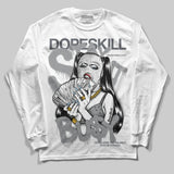 Wolf Grey 5s DopeSkill Long Sleeve T-Shirt Stay It Busy Graphic
