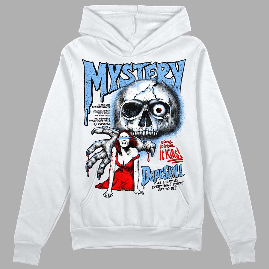 Powder Blue 9s DopeSkill Hoodie Sweatshirt Mystery Ghostly Grasp Graphic