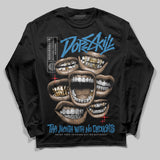 Rare Air 3s DopeSkill Long Sleeve T-Shirt The Mouth With No Droughts Graphic