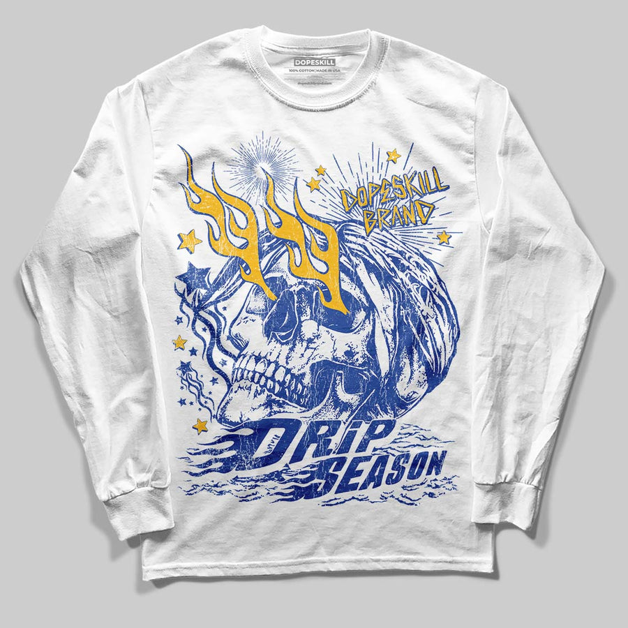 Royal Blue Collection DopeSkill Long Sleeve T-Shirt Drip Season Graphic
