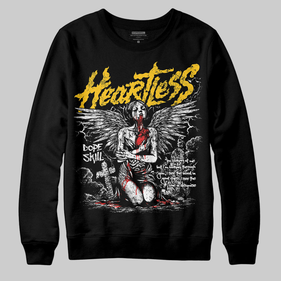 Yellow Collection DopeSkill Sweatshirt Heartless Graphic