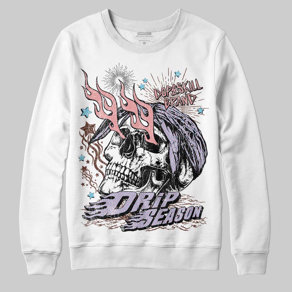Harris Tweed x Denim Turquoise Dunk DopeSkill Sweatshirt Drip Season Graphic