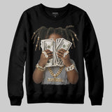 Wolf Grey 5s DopeSkill Sweatshirt Rich Youth Graphic