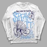 Powder Blue 9s DopeSkill Long Sleeve T-Shirt Speak It Graphic
