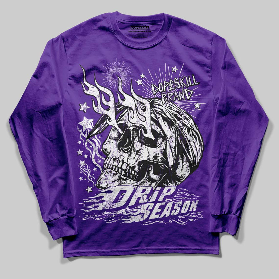 PURPLE Collection DopeSkill Long Sleeve T-Shirt Drip Season Graphic
