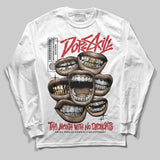 Fire Red “Black Tongue” 5s DopeSkill Long Sleeve T-Shirt The Mouth With No Droughts Graphic