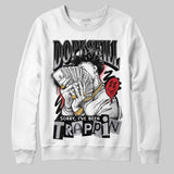 Black Metallic Reimagined 5s DopeSkill Sweatshirt Sorry I've Been Trappin Graphic