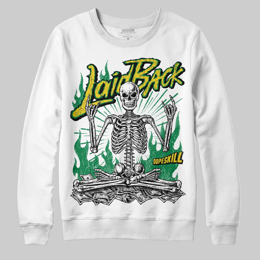 Green 'Laid Back' DopeSkill Graphic Sweatshirt