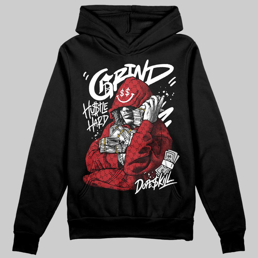 Black/White 'Grind Pray' DopeSkill Graphic Hoodie