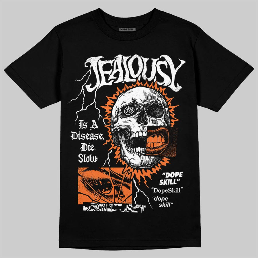 Orange 'Jealousy' DopeSkill Graphic T-Shirt