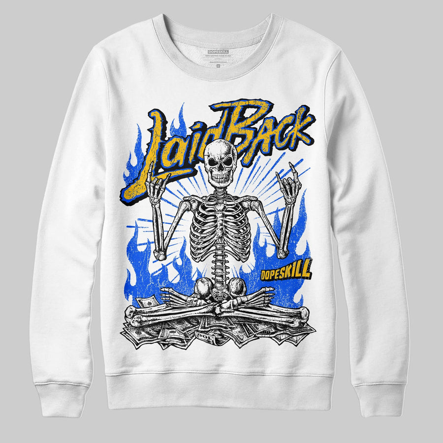 Royal Blue 'Laid Back' DopeSkill Graphic Sweatshirt