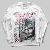 Medium Soft Pink 4s DopeSkill Long Sleeve T-Shirt Pocket Change Graphic