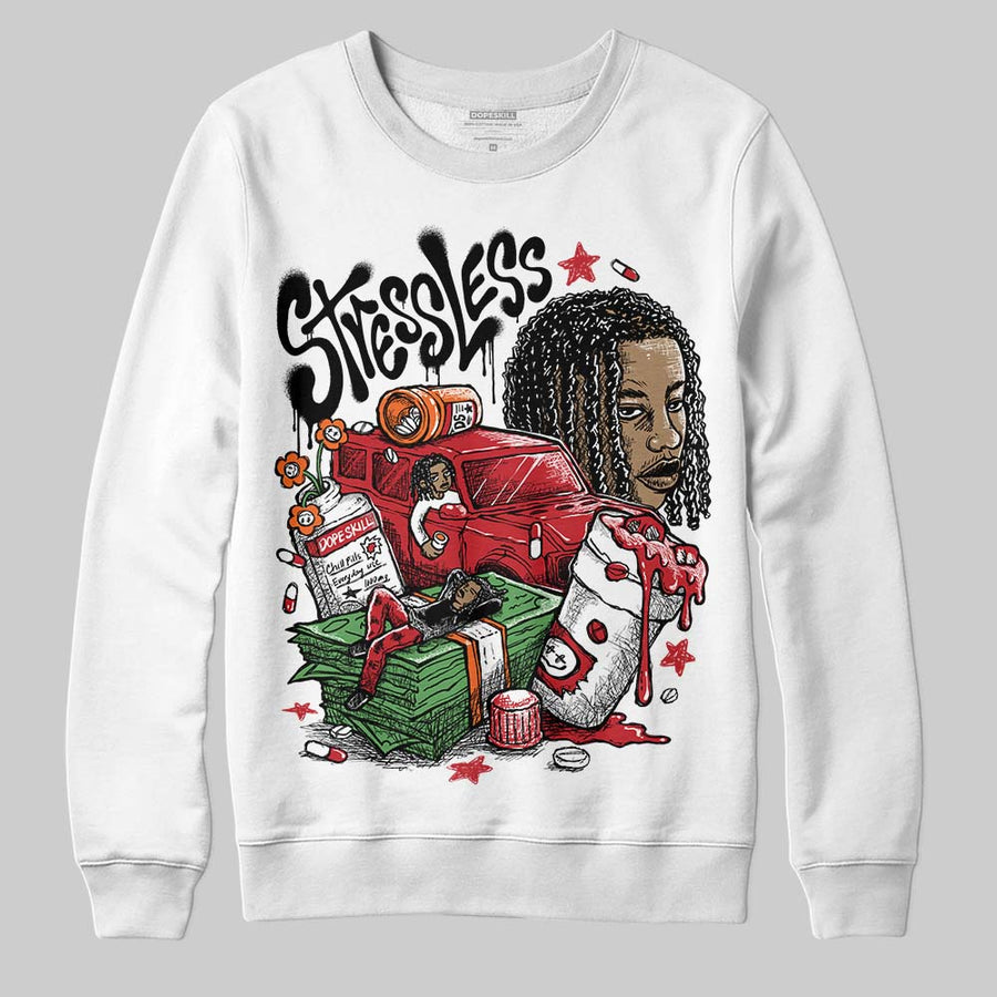 Fire Red “Black Tongue” 5s DopeSkill Sweatshirt Stressless Graphic