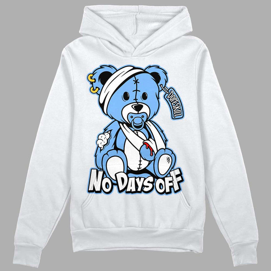 Powder Blue 9s DopeSkill Hoodie Sweatshirt Hurt Bear Graphic