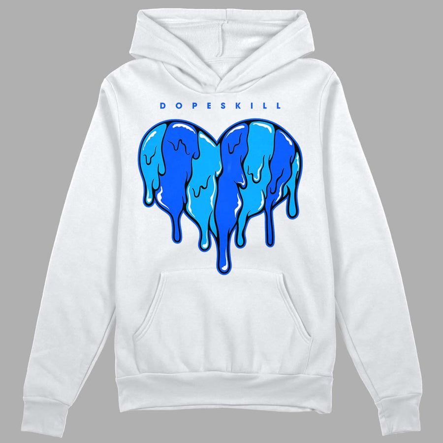 Royal Blue Collection DopeSkill Hoodie Sweatshirt Slime Drip Heart Graphic