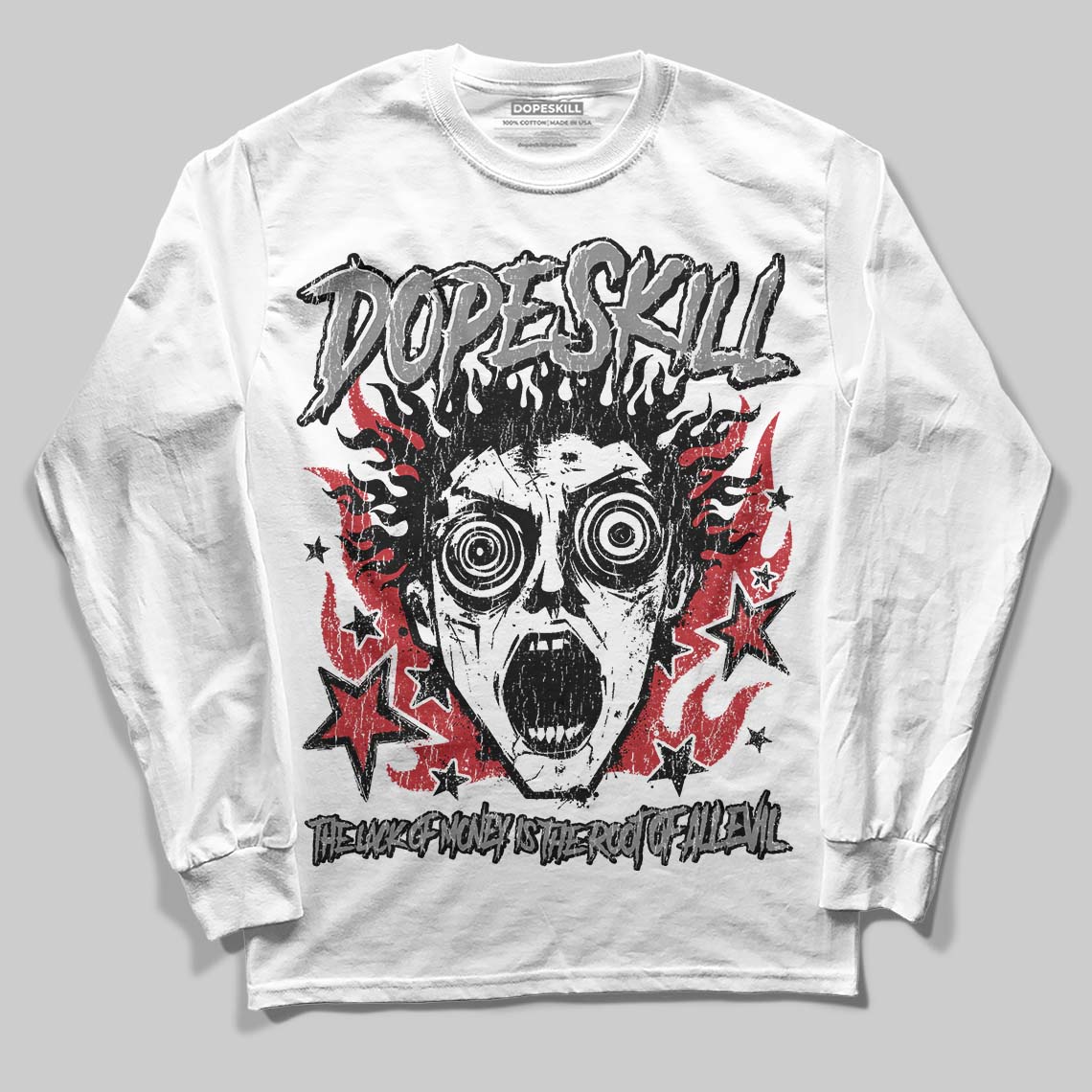 Bugs Bunny 8s DopeSkill Long Sleeve T-Shirt Root of Evil Graphic