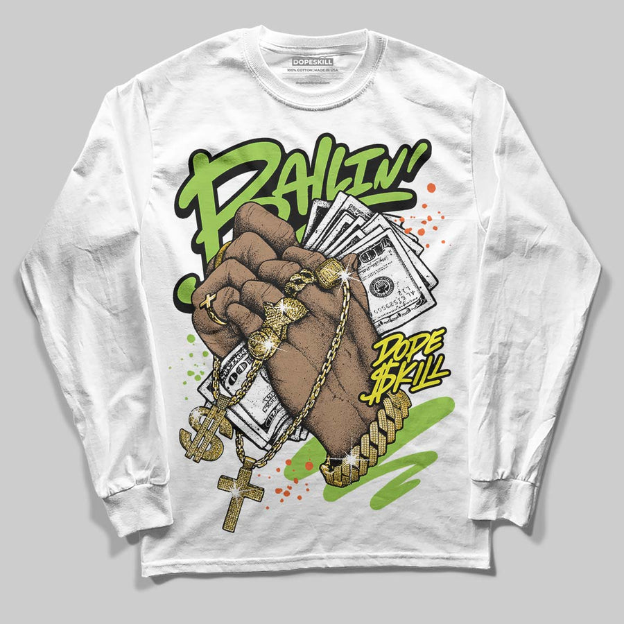 Neon Green Collection DopeSkill Long Sleeve T-Shirt Always Ballin' Graphic